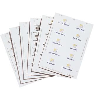 Innlegg for navneskilt 54x90mm (200)
